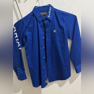Ariat Kids' Blue Button Down Shirt